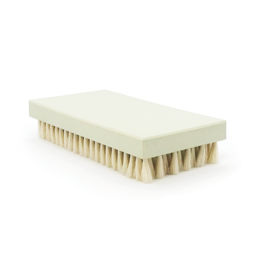 Brosse à grener rectangle soie blanche