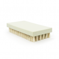 Brosse à grener rectangle soie blanche