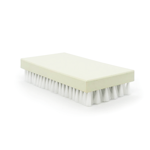 White nylon rectangular mount graining brush