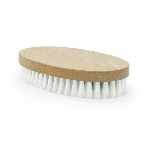 White nylon oval mount graining brush