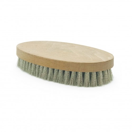 Corrugated nickel oval mount graining brush