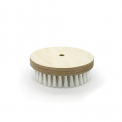 Brosse à grener ronde nylon blanc