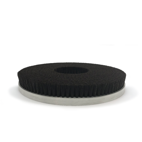 Black horse hair polishing disc brush