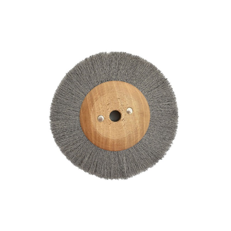 Circulaire acier ondulé 80 mm monture bois