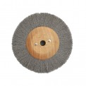 Circulaire acier ondulé 120 mm monture bois