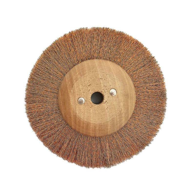Circulaire bronze ondulé 120 mm monture bois
